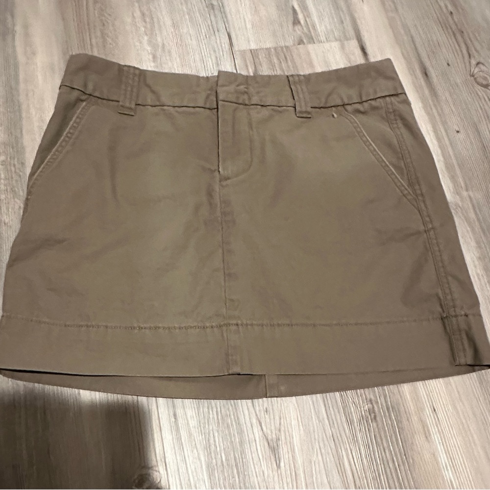 brown cargo skirt